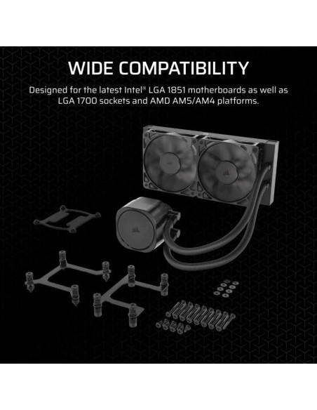 REFRIGERACION LIQUIDA CPU CORSAIR NAUTILUS 240MM BLACK