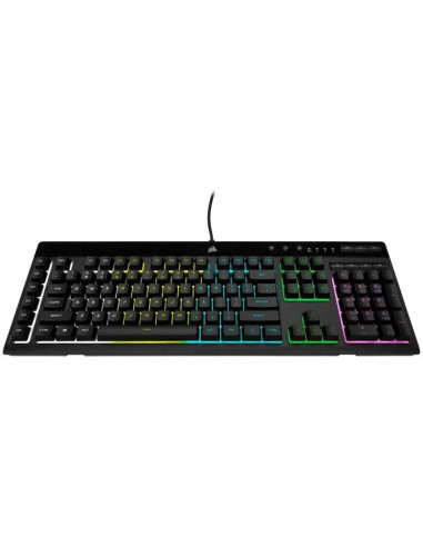 TECLADO GAMING CORSAIR K55 PRO USB ICUE RGB BLACK + REPOSAMUÑECA