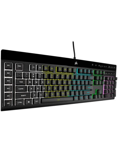 TECLADO GAMING CORSAIR K55 PRO USB ICUE RGB BLACK + REPOSAMUÑECA