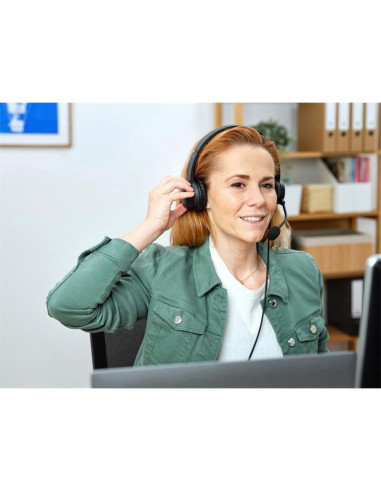 AURICULARES + MICROFONO TRUST AYDA HEADSET PC AUX BLACK