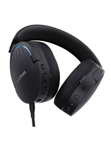 AURICULARES + MICROFONO TRUST GAMING RGB GXT 491 FAYZO HEADSET WIRELESS