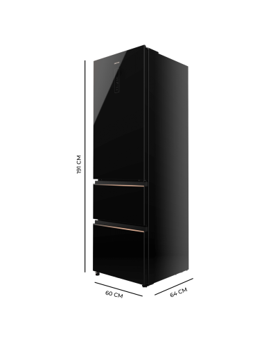Bolero CoolMarket Combi FD 400 Black Glass E