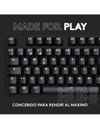 TECLADO GAMING LOGITECH G413 TKL USB RGB MECANICO