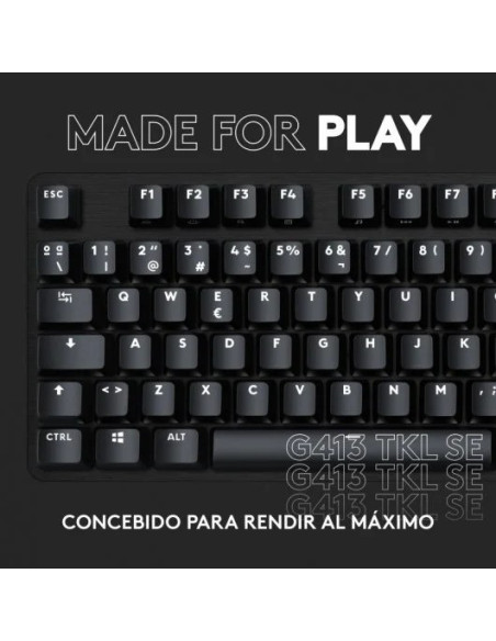 TECLADO GAMING LOGITECH G413 TKL USB RGB MECANICO