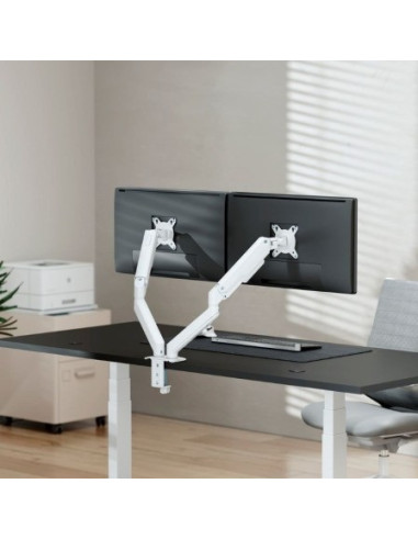 SOPORTE DE MESA TV/MONITOR AISENS 17 - 32 2 BRAZOS GIRATORIO/INCLINABLE HASTA 9KG WHITE