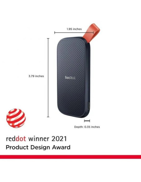 DISCO DURO EXTERNO SANDISK PORTABLE SSD V2 1TB USB-C 3.2