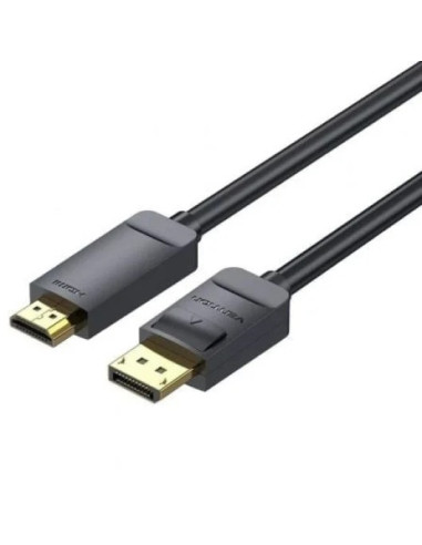 CABLE CONVERSOR VENTION DISPLAY PORT M - HDMI 4K 2M BLACK