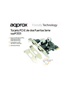 TARJETA SERIE APPROX 2 PUERTOS PCIE APPPCIE2S