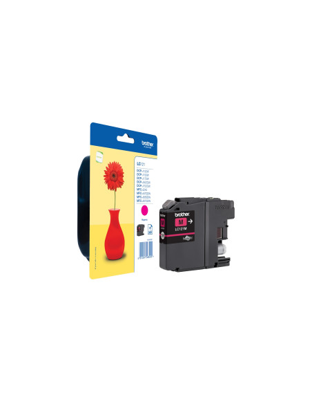 Cartucho de tinta brother original magenta LC121M