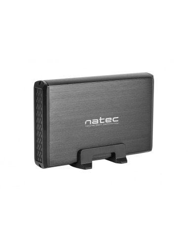 NATEC Caja para disco duro externo Caja de disco duro (HDD) 3.5 Negro