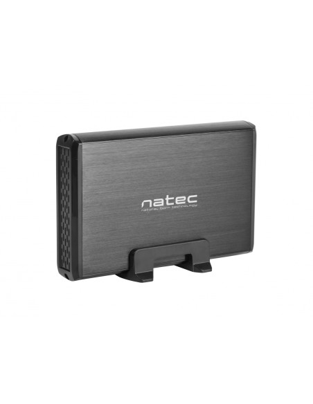 NATEC Caja para disco duro externo Caja de disco duro (HDD) 3.5 Negro