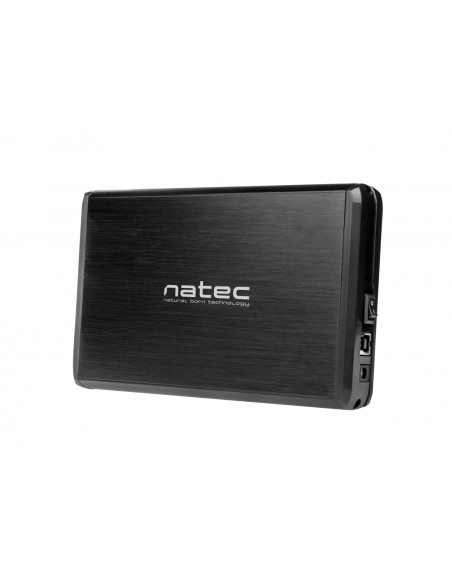 NATEC Caja para disco duro externo Caja de disco duro (HDD) 3.5 Negro
