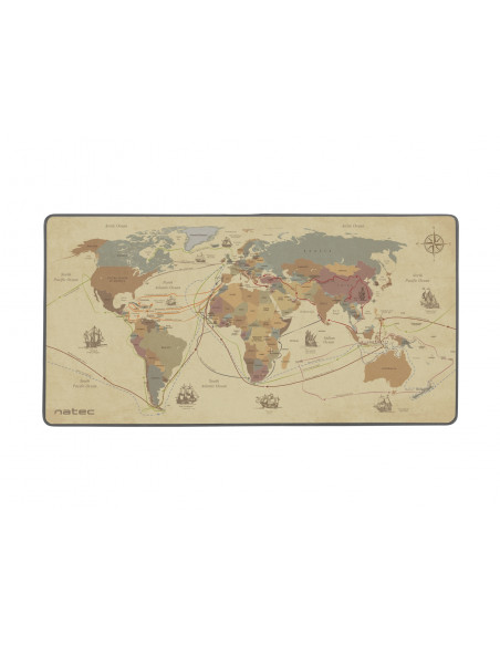 Natec Discoveries Alfombrilla tela caucho Multicolor