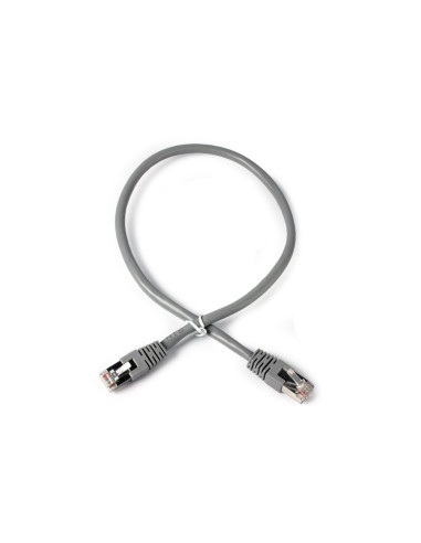 Gembird PP6A-LSZHCU-0.5M Latiguilo de red rj45 cat6a 0.5 gris