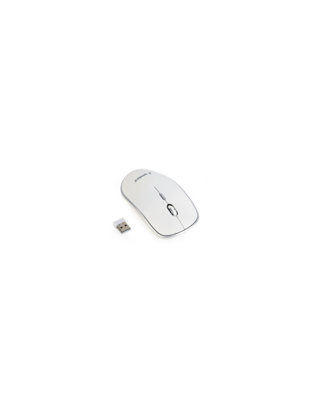 Gembird MUSW-4B-01-W ratón Ambidextro RF inalámbrico Í“ptico 1600 DPI