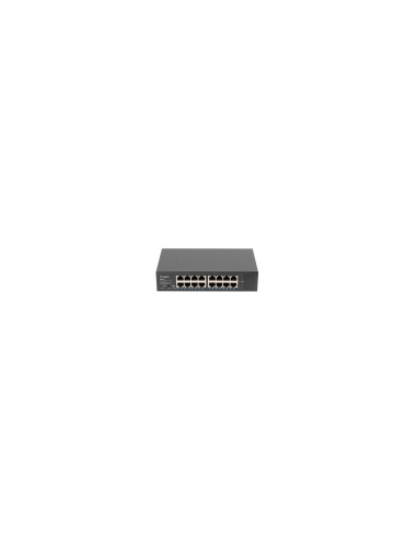 Lanberg RSGE-16 switch No administrado Gigabit Ethernet (10/100/1000) 1U Negro