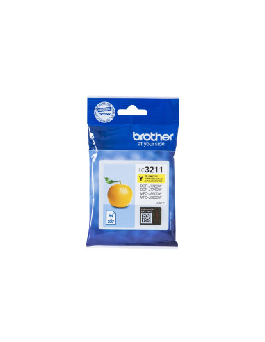 Brother LC-3211Y cartucho de tinta Original Rendimiento estándar