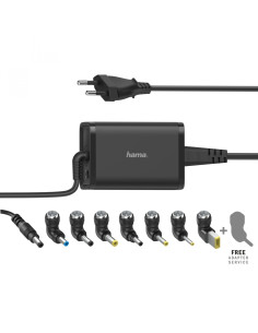HAMA Cargador universal portátil, con 7 adaptadores, de 15-19V/65W,