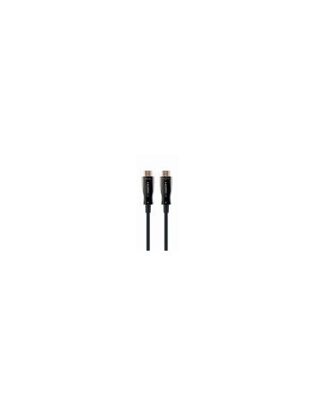 Gembird CCBP-HDMI-AOC-20M-02 cable HDMI HDMI tipo A (Estándar) Negro