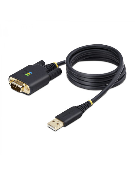 StarTech.com Cable Adaptador USB a Serie de 1m - Serial - Retención