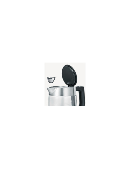 Severin WK 3468 tetera eléctrica 1 L 2200 W Negro, Acero inoxidable, Transparente