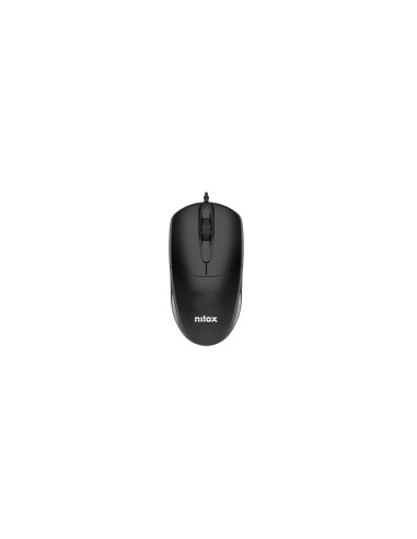 Nilox MOUSB1011 ratón Oficina USB tipo A Óptico 1200 DPI