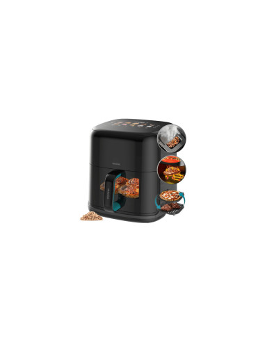 Cecotec Cecofry&Grill Smokin'Prime 6500 Sencillo 6,5 L Independiente 2200 W Freidora de aire caliente Negro