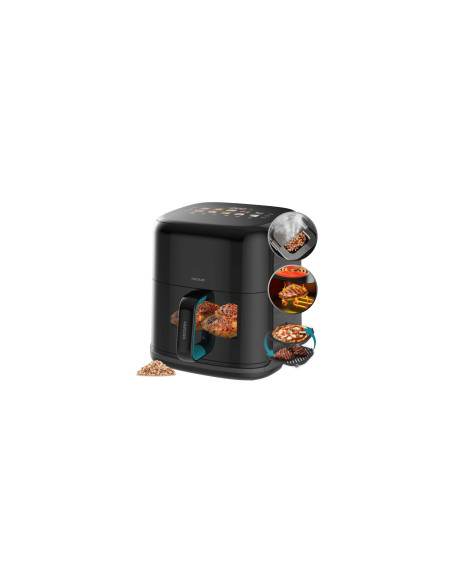 Cecotec Cecofry&Grill Smokin'Prime 6500 Sencillo 6,5 L Independiente 2200 W Freidora de aire caliente Negro