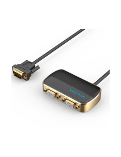 DUPLICADOR VENTION VGA MACHO - 2X VGA HEMBRA ALIMENTACION EXTERNA BLACK