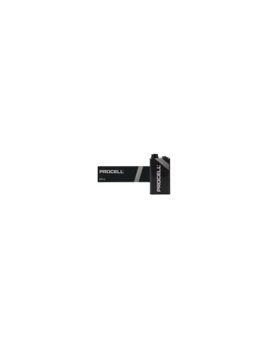 PACK 10 PILAS 9V DURACELL PROCELL ALCALINA 673MAH ID1604IPX10