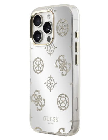 CARCASA GUESS MIRROR PLATA IPHONE 16 PRO MAX TIENE MAGSAFE