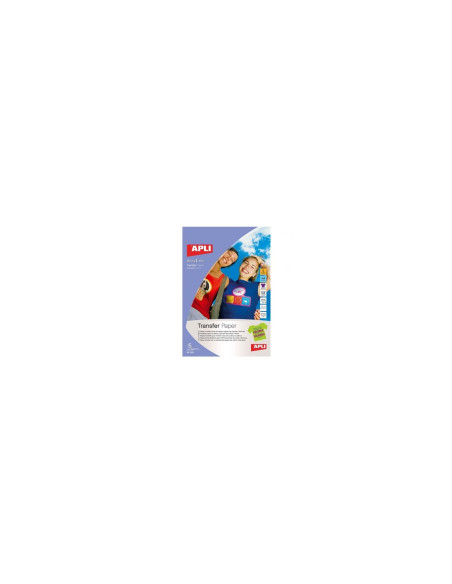 PAPEL TRANSFER APLI PARA PRENDAS OSCURAS DIN A4 5 HOJAS 10247