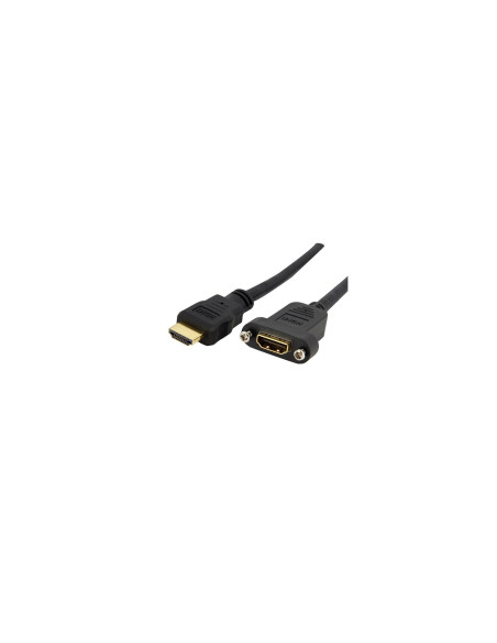 StarTech.com Cable HDMI para montaje en Panel - Hembra a Macho - 0.9m