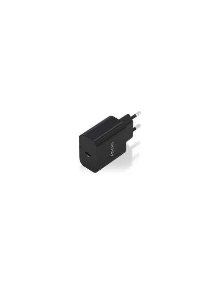 AISENS Cargador GaN 20W, 1xUSB-C PD3.0, Negro
