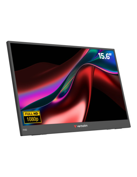 Verbatim Portable 15.6" FHD Monitor LIGHT Monitor portátil Negro 39,6