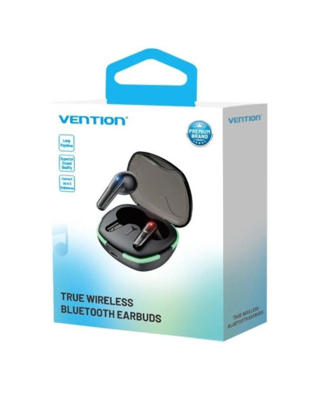 AURICULARES VENTION AIR A02 BLUETOOTH 5.3 TRUE WIRELESS 7 HORAS BLACK