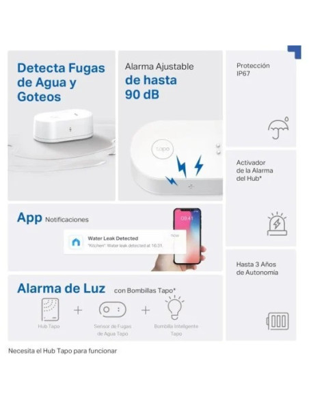 SENSOR TP-LINK TAPO T300 HUMEDAD