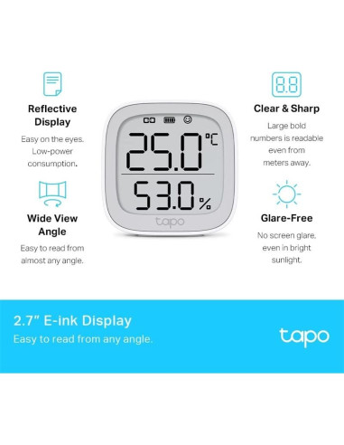 SENSOR TP-LINK TAPO T315 TEMPERATURA/HUMEDAD WIRELESS