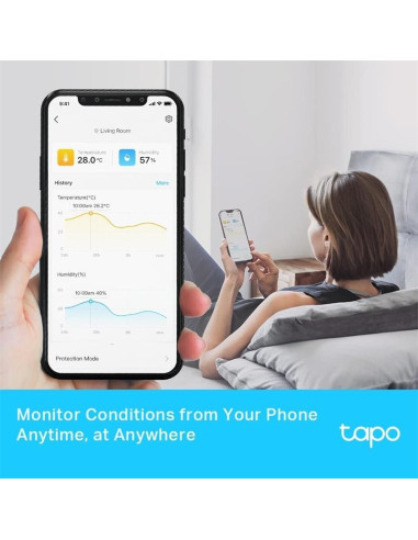 SENSOR TP-LINK TAPO T315 TEMPERATURA/HUMEDAD WIRELESS