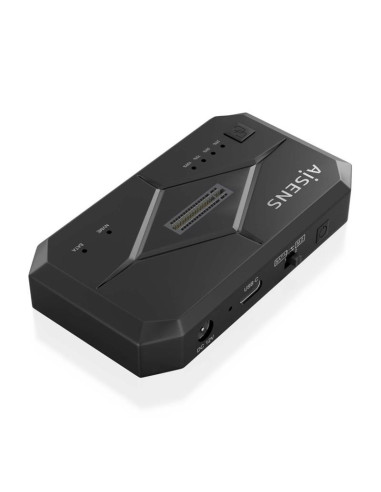 DOCK STATION CLONE AISENS 3.5/2.5 SATA M2 NVME USB 3.0 BLACK