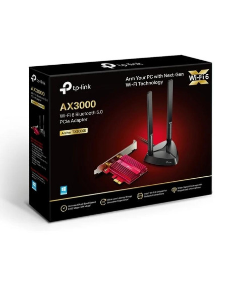WIRELESS ADAPTADOR PCIE TP-LINK ARCHER TX3000E WIFI 6 AX3000 BLUETOOTH 5.0