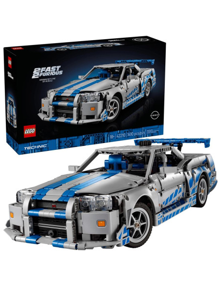 LEGO 42210 2 Fast 2 Furious Nissan Skyline Gt-R (R34) Car