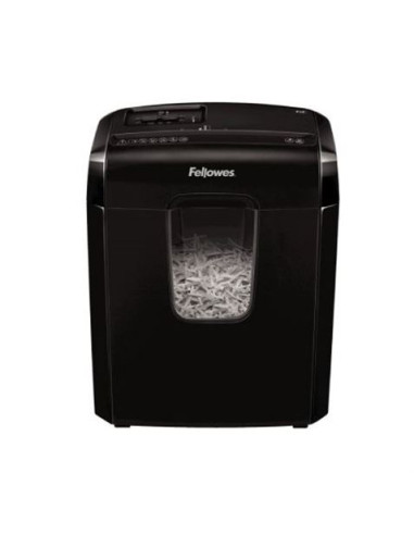 Fellowes Powershred 6C triturador de papel Corte cruzado 22 cm Negro