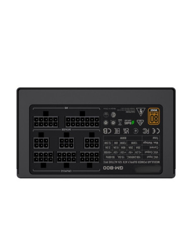 FUENTE DE ALIMENTACION GM 800W FULL MODULAR 80+ BRONZE