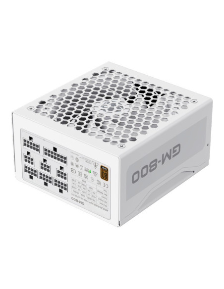 FUENTE DE ALIMENTACION GM 800W FULL MODULAR 80+ BRONZE WHITE