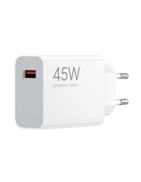 CARGADOR DE PARED 45W QC3.0 - USB-A | CARGA RAPIDA BLANCO XIAOMI