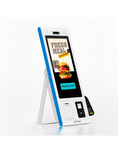 KIOSKO AUTOSERVICIO AVPOS SMARTLINE 22 OCTA/8GB/128GB/WIFI/PRINTER/2D ANDROID13
