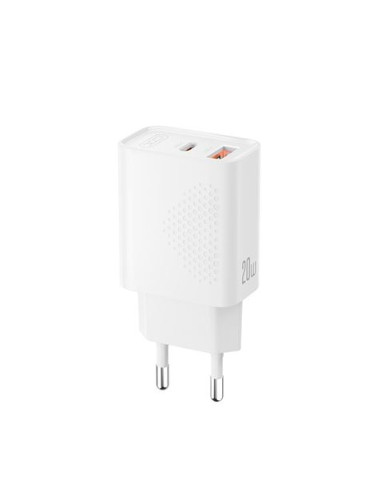 CARGADOR USB CARGA RAPIDA 20W 1X USB-A Y 1X USB-C