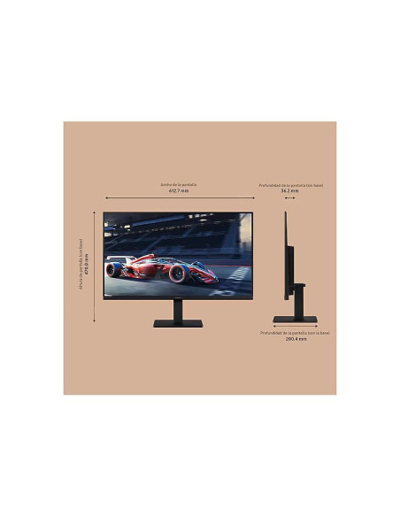 MONITOR SAMSUNG ESSENTIAL S3 27 IPS 100HZ VGA HDMI BLACK
