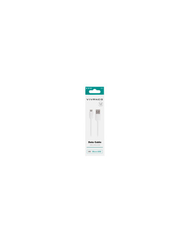 Vivanco Data cable usb 2.0 micro usb-b macho a usb tipo-a macho 1.2m blanco